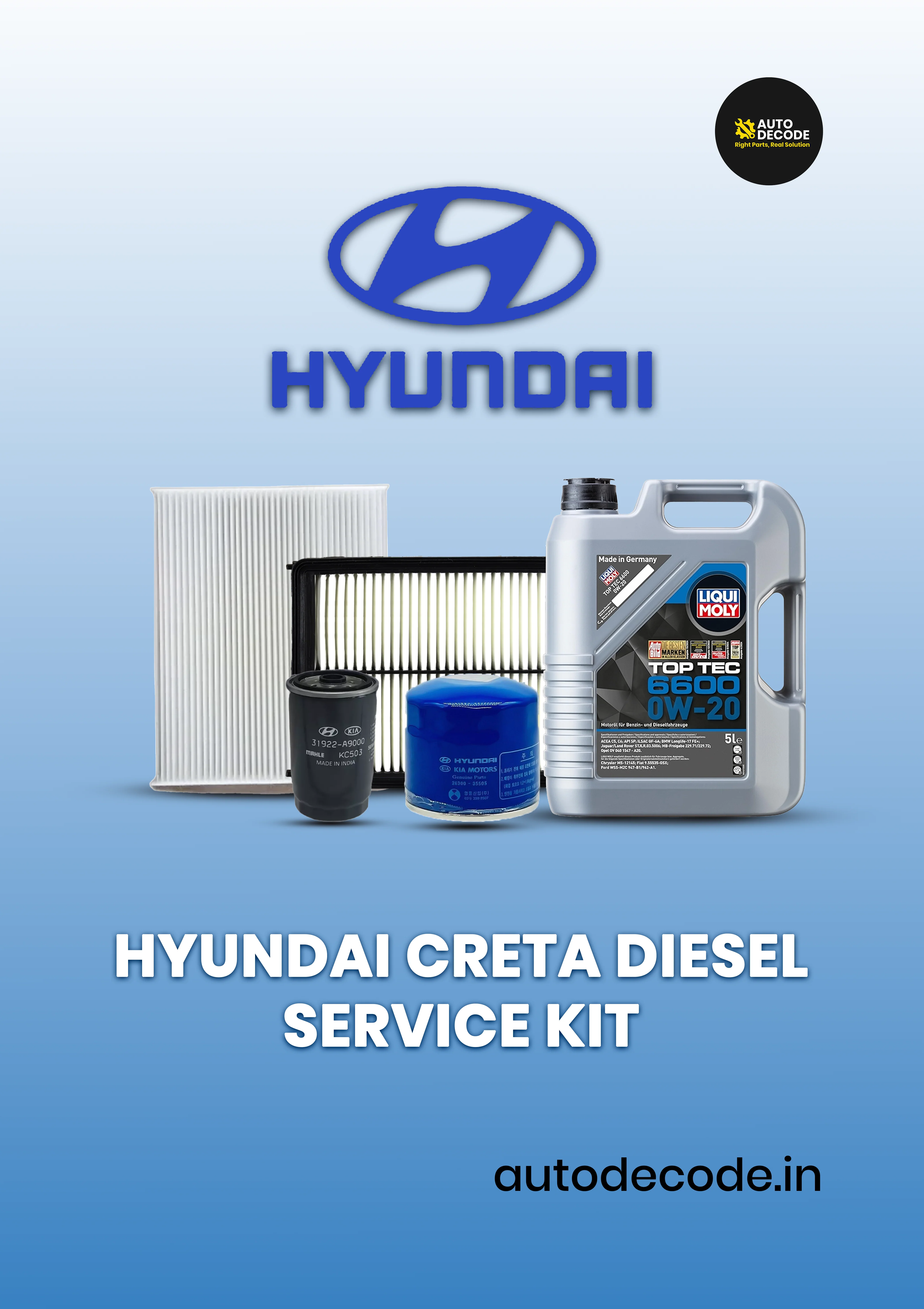 Hyundai Creta Diesel / Kia Seltos Diesel Service Kit