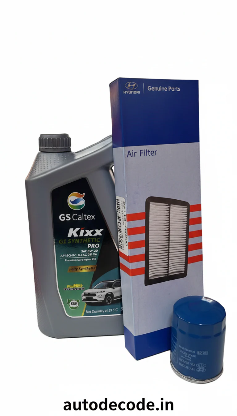 Hyundai Exter Petrol Service Kit with GS Caltex 0W20 Fully Synthetic Oil (3.5L) - Image 2
